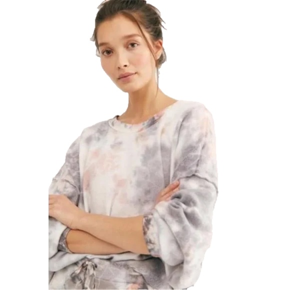 Intimately Free People Tie Dye Inside Out Sweatshirt Size M - Picture 2 of 15